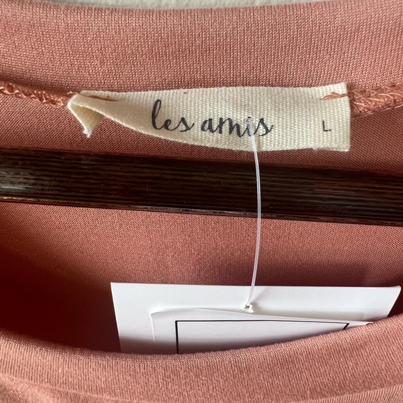 Lace Sleeve with Swiss Dots Top - Les Amis - Sz Large - Picture 3 of 4